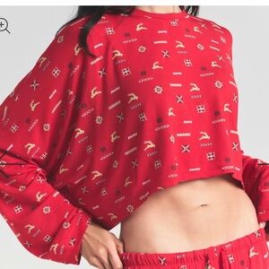 Skims Christmas Pajama Top